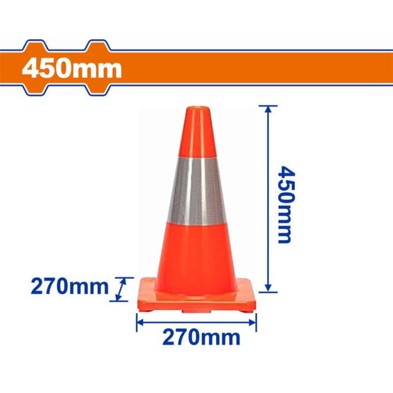WADFOW Traffic Cone 45cm PVC