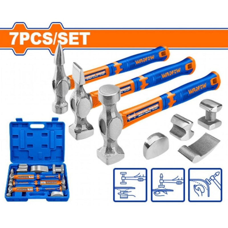 Buildmate Wadfow 7pcs Body and Fender Hammer Set