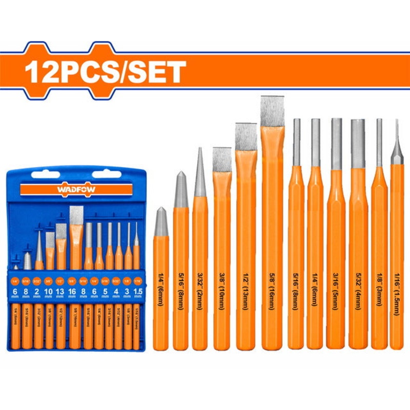 WADFOW 12 Pcs Cold Chisel Set