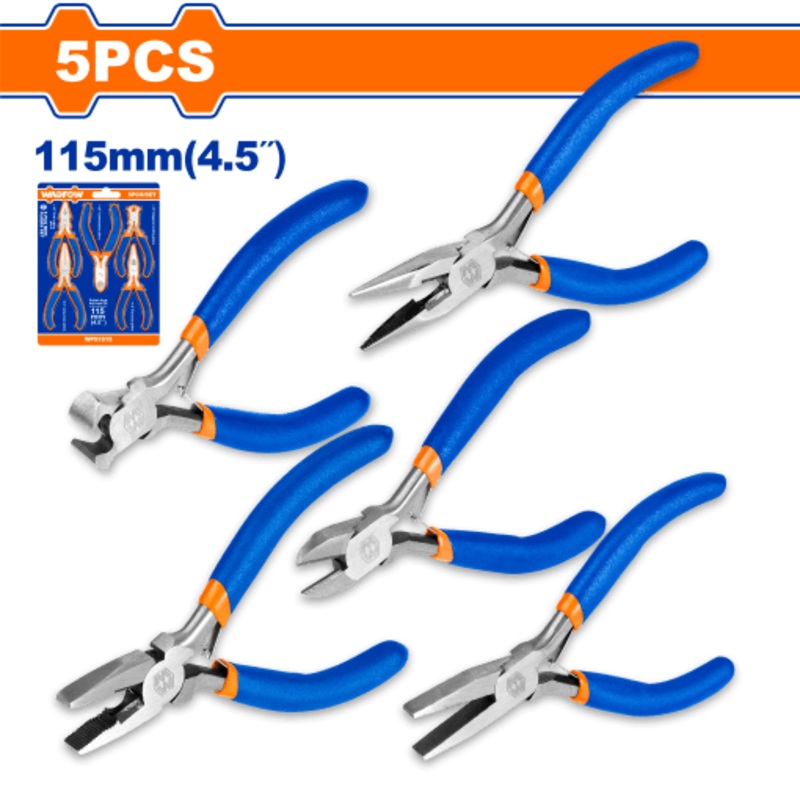 Wadfow 5 Pcs Mini Pliers Set