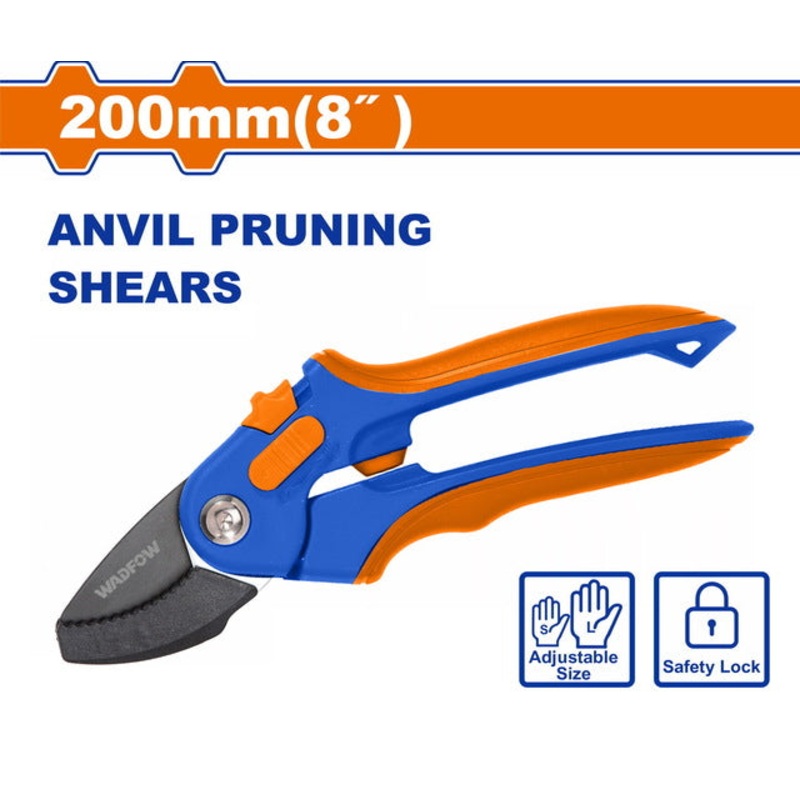 WADFOW Anvil pruning shears 200mm