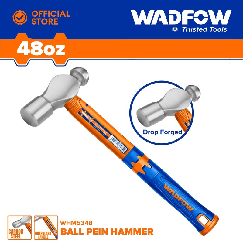 Wadfow Ball Pein Hammer 48oz Heavy Duty