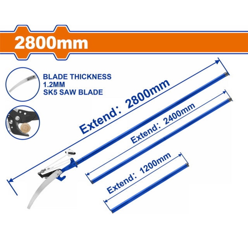 WADFOW Extendable Pole Saw & Pruner