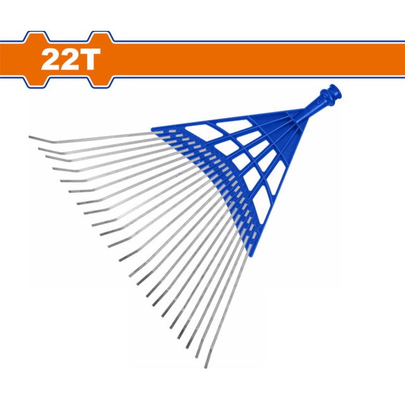 WADFOW Poly Steel Leaf Rake 22T