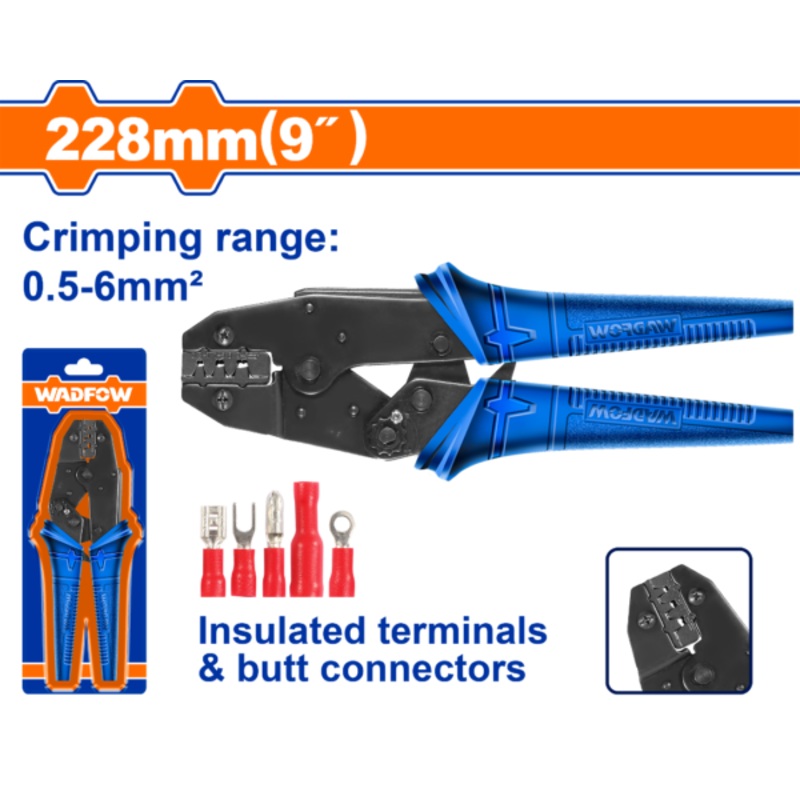 Wadfow WCP3609 Ratchet Crimping Plier