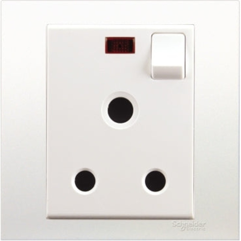 Schneider 15A 250V Neon Socket