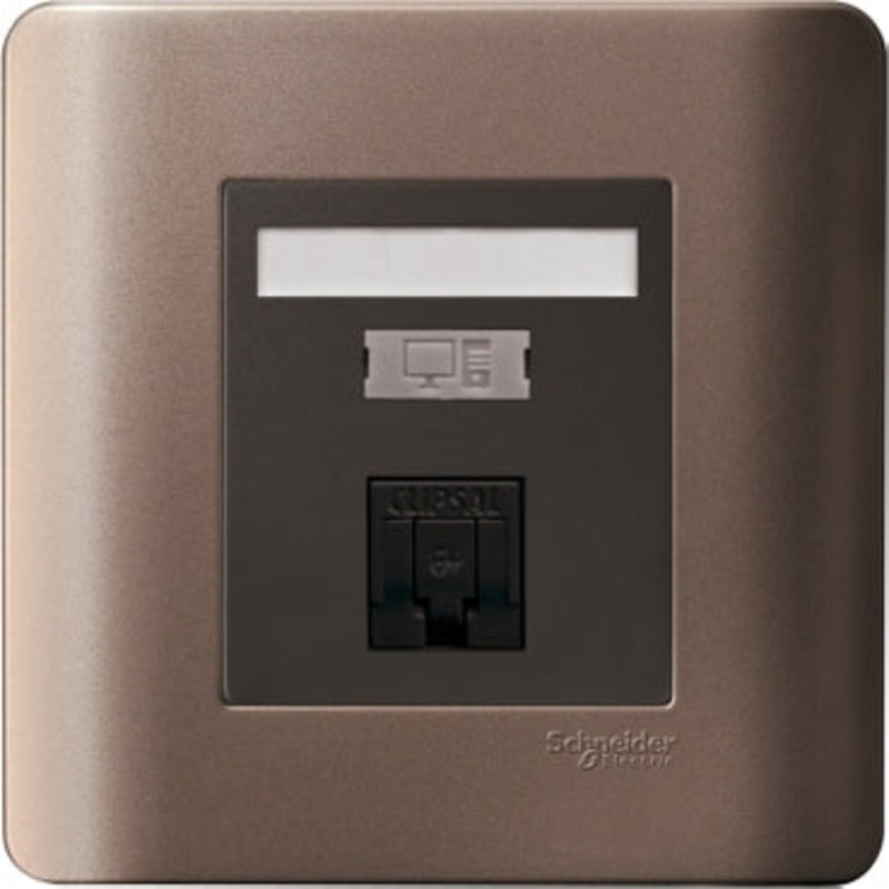 Schneider ZENcelo 1-Gang Data Outlet