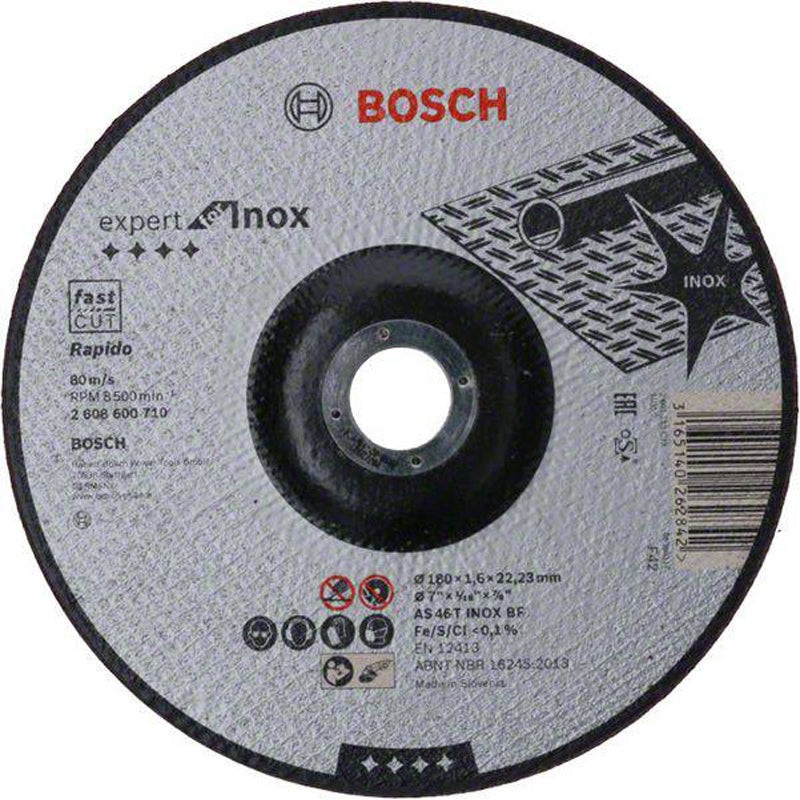 Cutting Disc Expert for Inox Rapido 180x1.6x22.23mm
