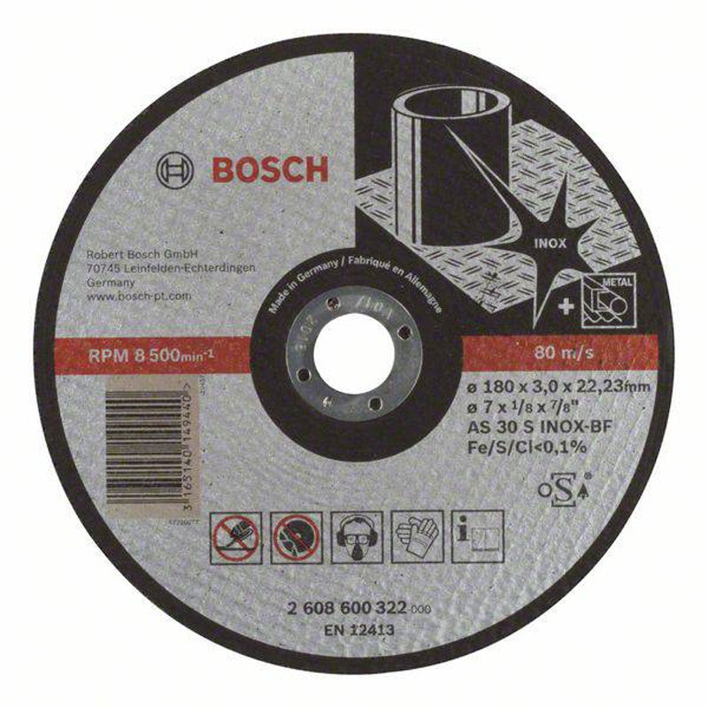 Cutting Disc Expert for Inox Rapido 180x3x22.23mm