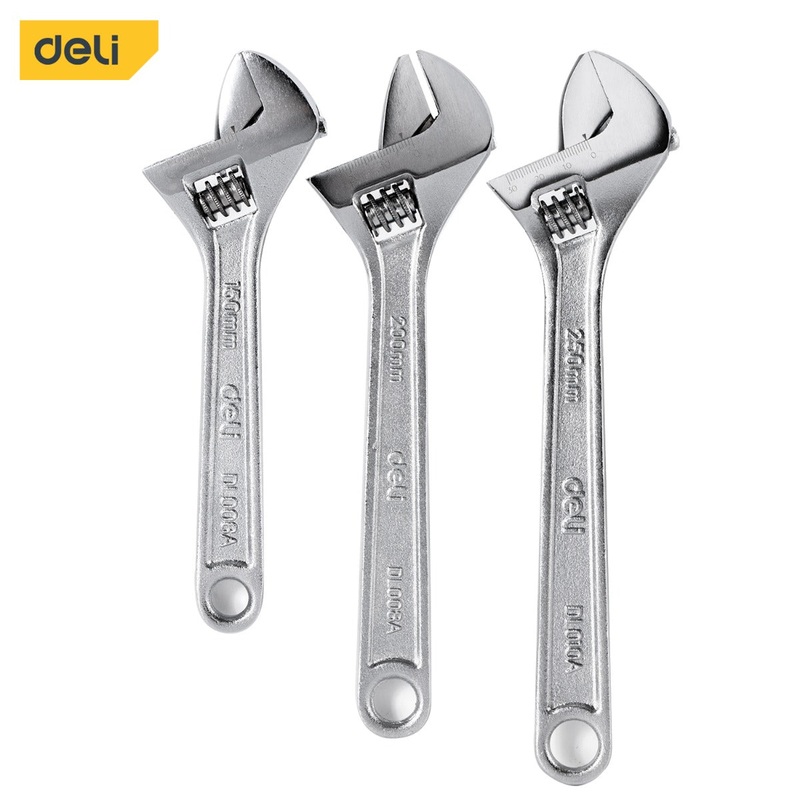 Deli 3PCS Adjustable Wrench Set | EDL006A-3
