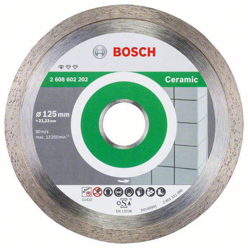 Diamond Cutting Disc Standard for Ceramic 125x22.23x1.6x7mm