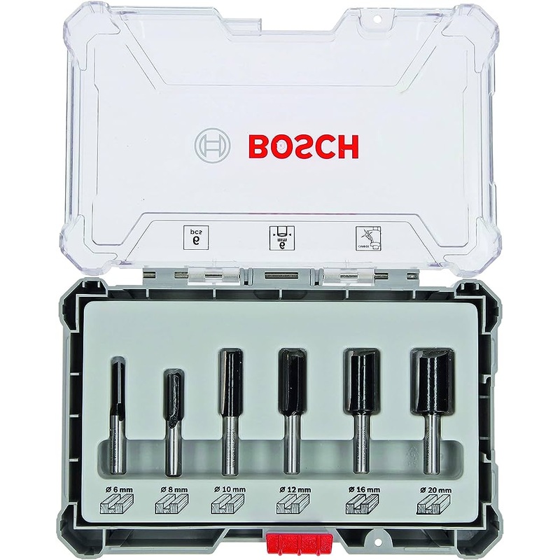 Router Bit Set Straight | 6mm-6pcs