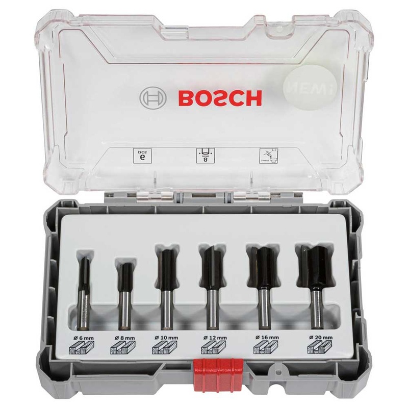 Router Bit Set Straight | 8mm-6pcs