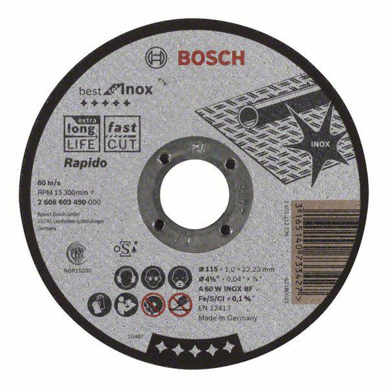 Cutting Disc Best for Inox 115x1x22.23mm
