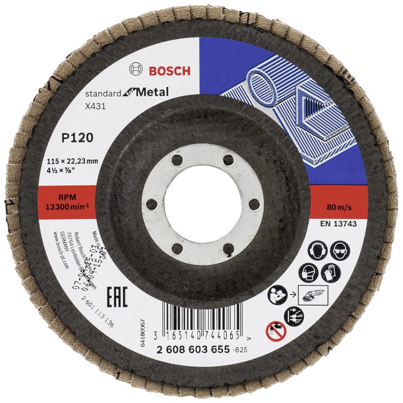 Flap Disc Standard for Metal X431 115mm G120