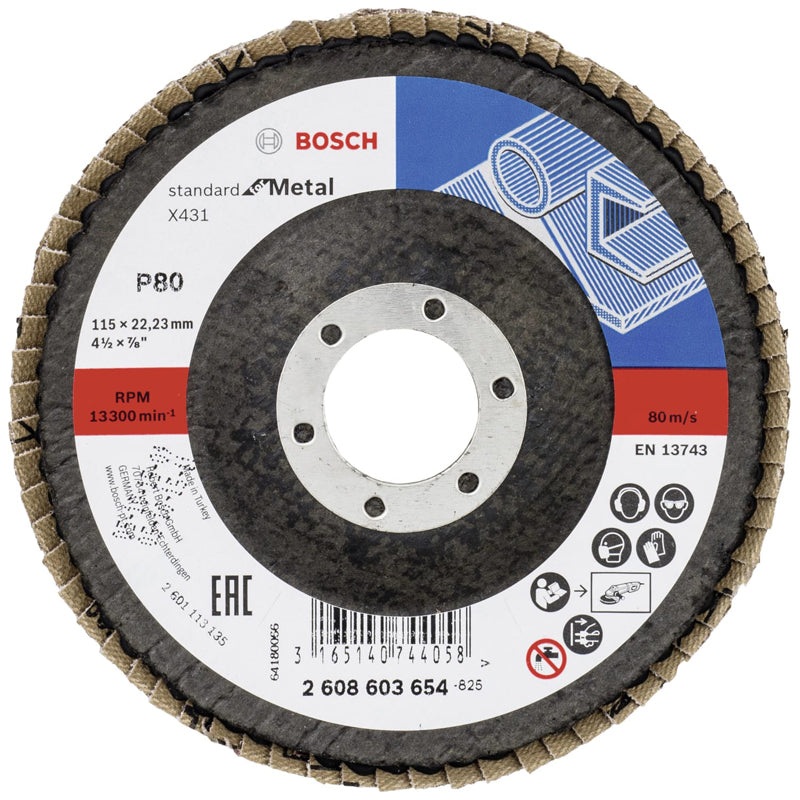 Flap Disc Standard for Metal X431 115mm G80