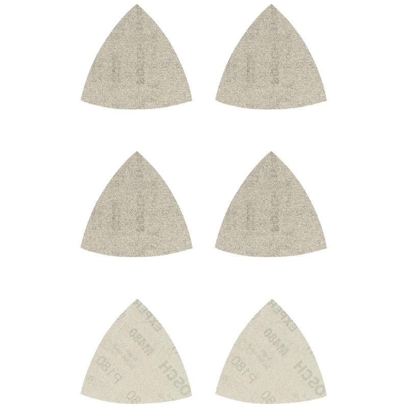 Mesh sanding disc set Punched Grit size 80-180 (L x W) 93 mm