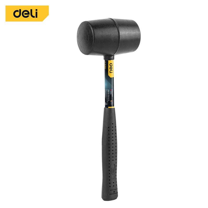 Deli Rubber Hammer 340 grams with PVC and Steel Handle | EDL5612