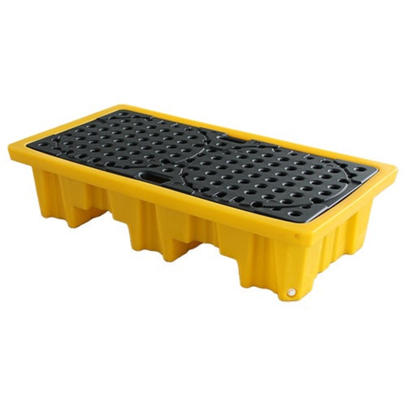 Heavy-Duty Double Drum Spill Pallet 150L | SCSP2R