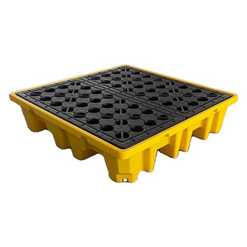 Heavy-Duty Four Drum Spill Pallet 280L | SCSP4JN