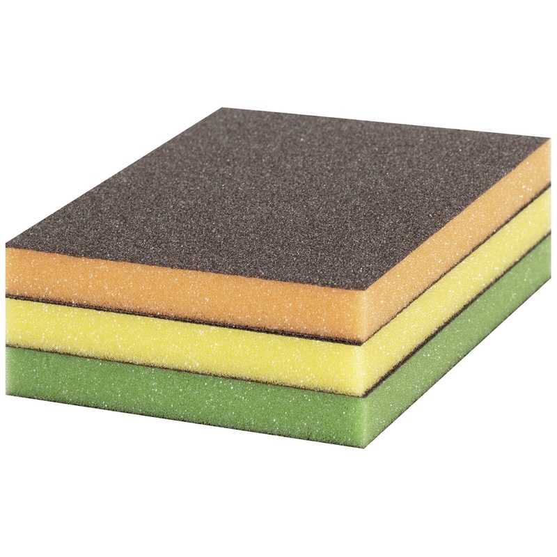 S473 Sanding block 3 pc(s) 98 x 120 x 13 mm, M, F, SF
