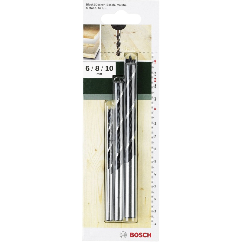 Wood Drill Bit Set 6/8/10mm 3pcs