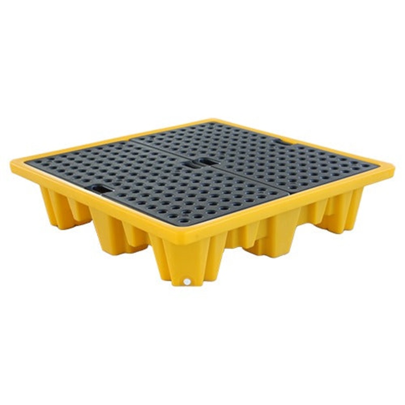 Heavy-Duty Four Drum Spill Pallet 280L | SCSP4R