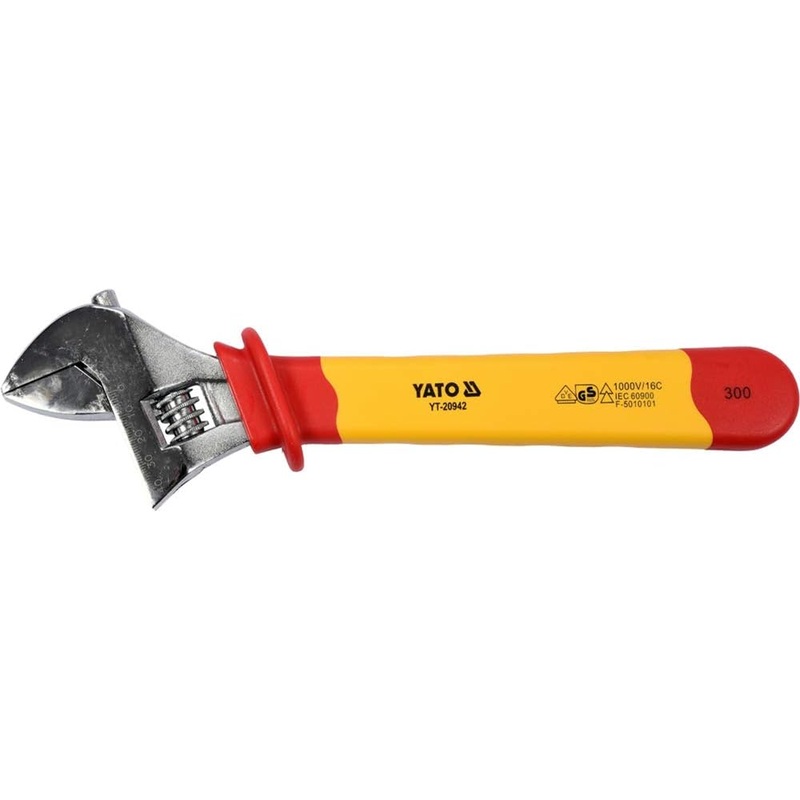 Yato Insulated Adjustable Wrench YT-20942 12"