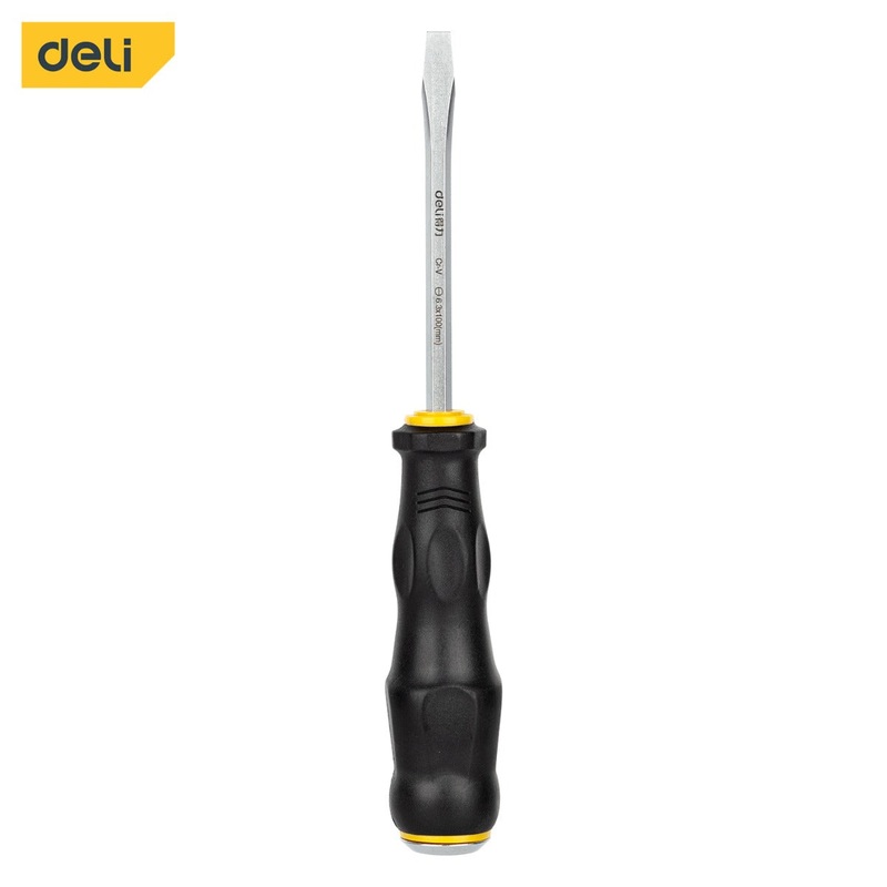 Deli Slotted Screwdriver 6mm with Pass-thru Shank | DL6270041