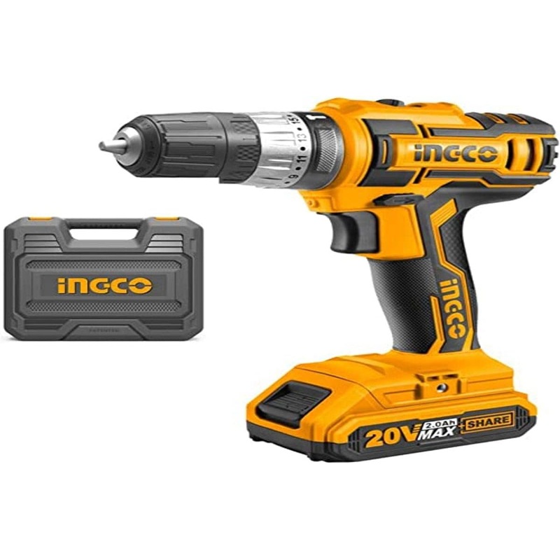 Ingco 20V 0.8-10mm Cordless Impact Drill CIDLI200215