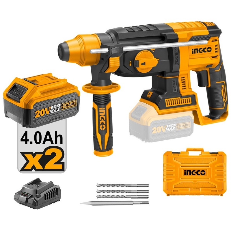INGCO CRHLI202287 20V Cordless Rotary Hammer