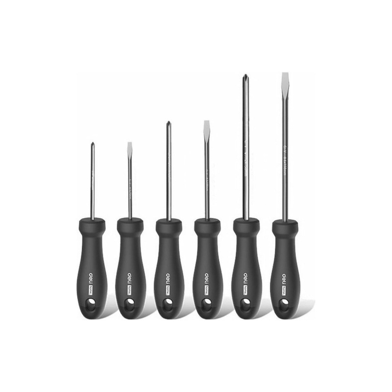 Screwdriver set DELI Home Series Black 6 pcs | HT1006