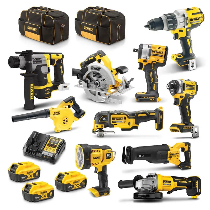 DEWALT 18V 10 Piece 3 x 5.0Ah XR Combo Kit DCZ1085P3-XE (In-store pickup only)
