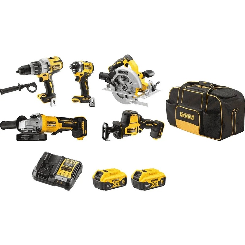 DEWALT 18V 5 Piece 2 x 5.0Ah XR Combo Kit DCZ585P2-XE (In-store pickup only)