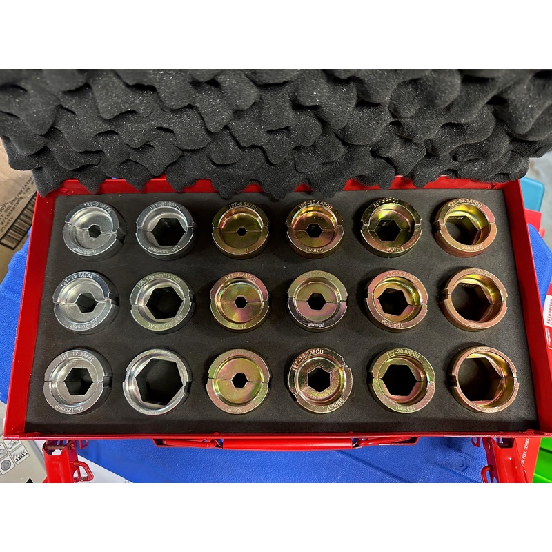 12 ton die set for Milwaukee crimper M18HCCT109/42-0C 18pce