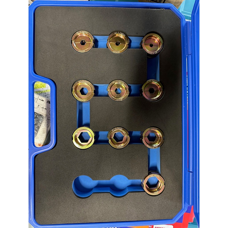 6 ton die set for Milwaukee crimper M18HCCT-0C 10pce