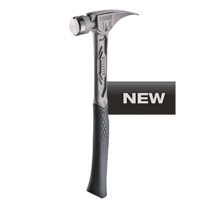 STILETTO TIBONE 14oz Smooth Titanium Framing Hammer - TIB14RSC