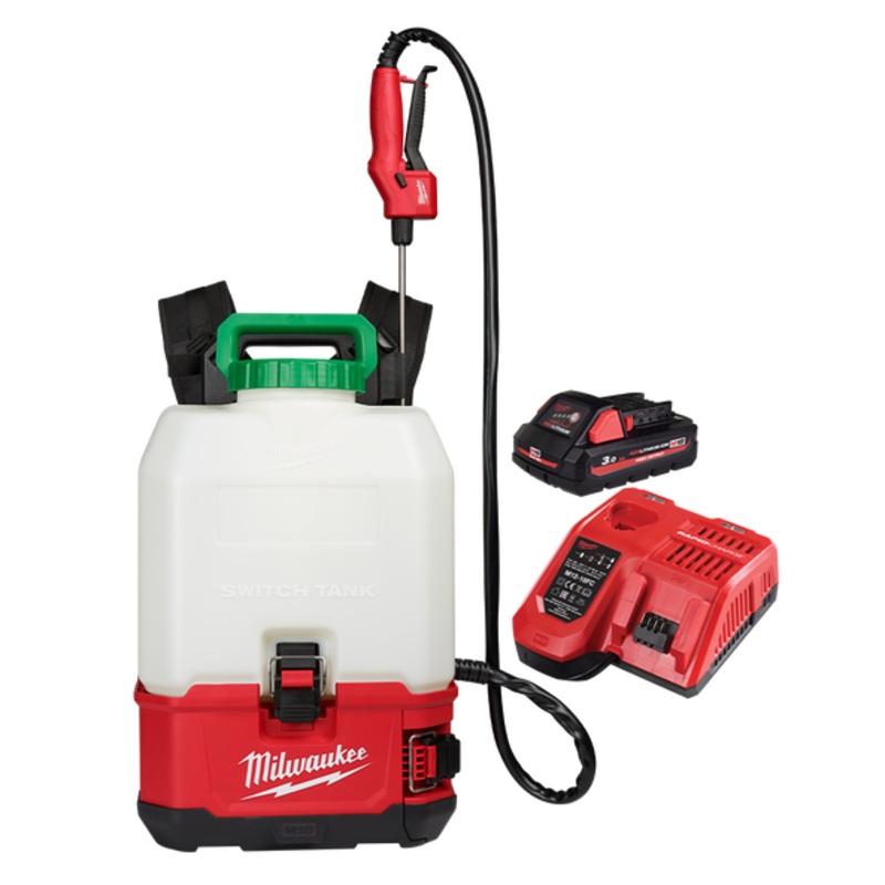 M18 SWITCH TANK 15 Litre Backpack Chemical Sprayer with Powered Base Kit