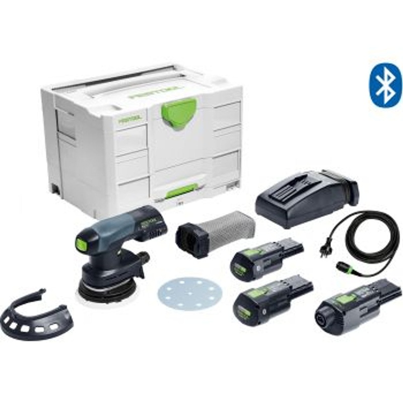 FESTOOL ETSC 125 18V 125mm Cordless Random Orbital 2mm Sander Bluetooth 3.1Ah Set in Systainer [ETSC 125 Li 3.1 I-Set] [575718]