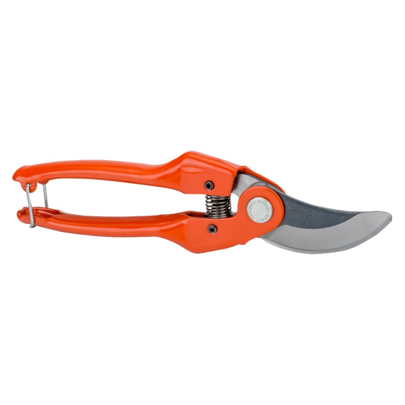 Bahco Bypass Secateurs with Stamped/Pressed Steel Handle and Straight Cutting Head