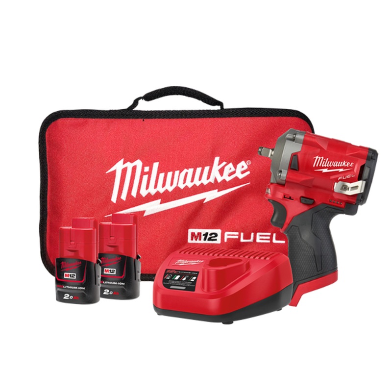 M12 FUEL 3/8" Stubby Impact Wrench with Friction Ring Kit
