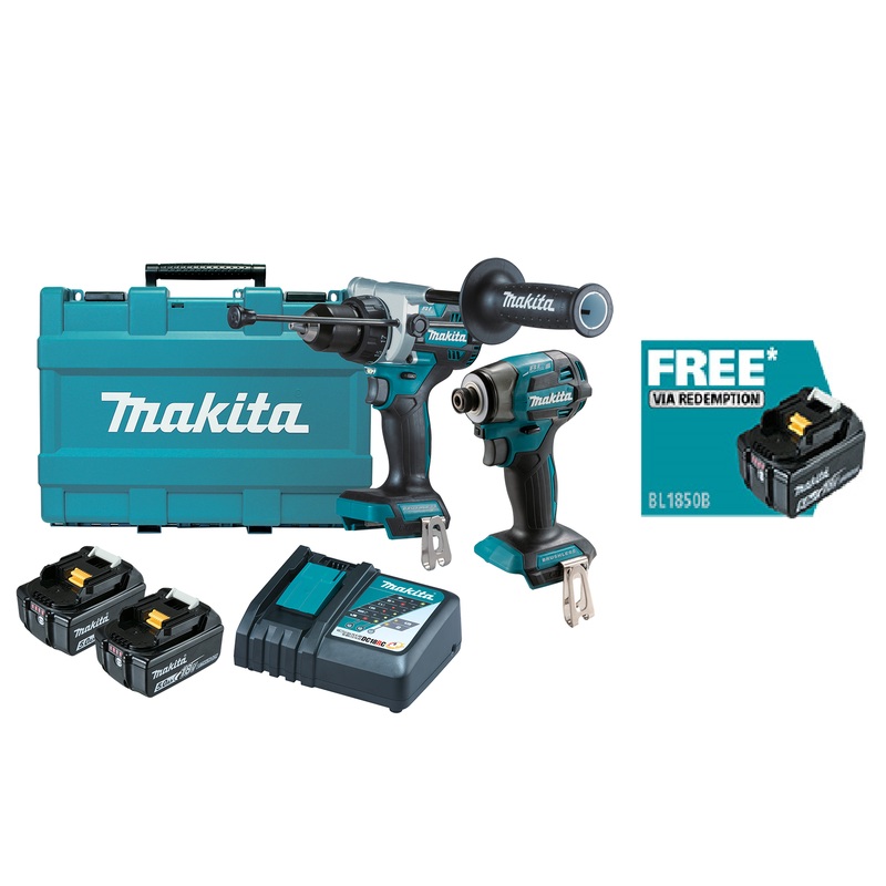 Makita 18V Brushless 2 Piece Combo Kit DLX2516T (FREE BATTERY VIA REDEMPTION)