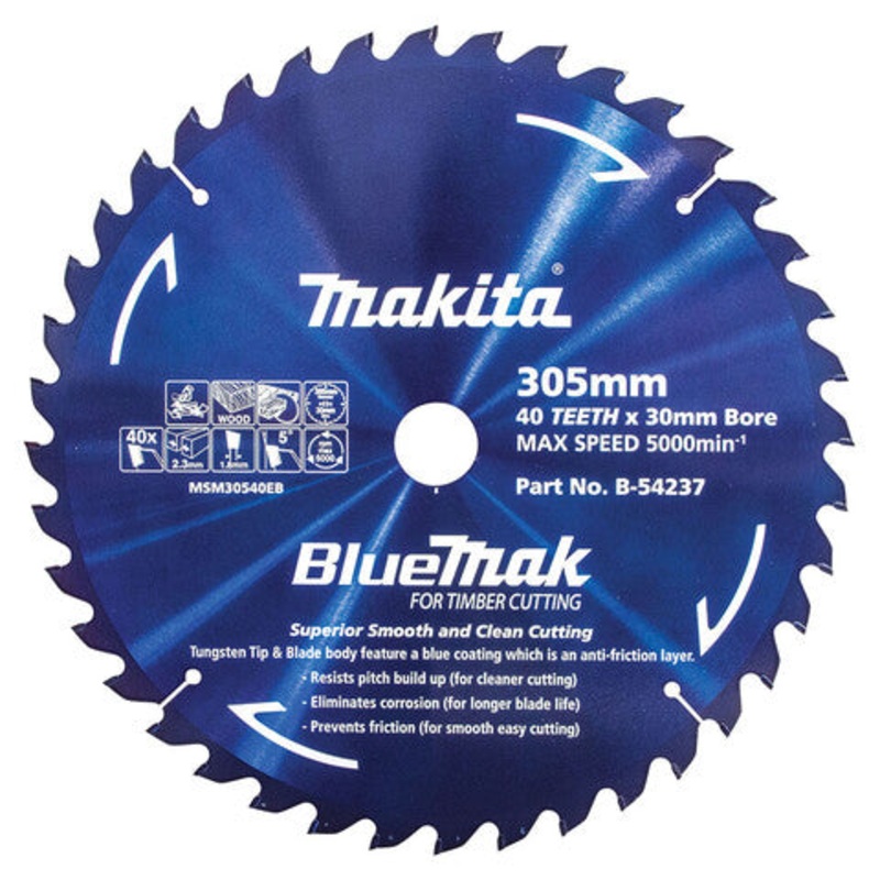 Makita Bluemak TCT Saw Blade 40T 305 X 30mm B-54237