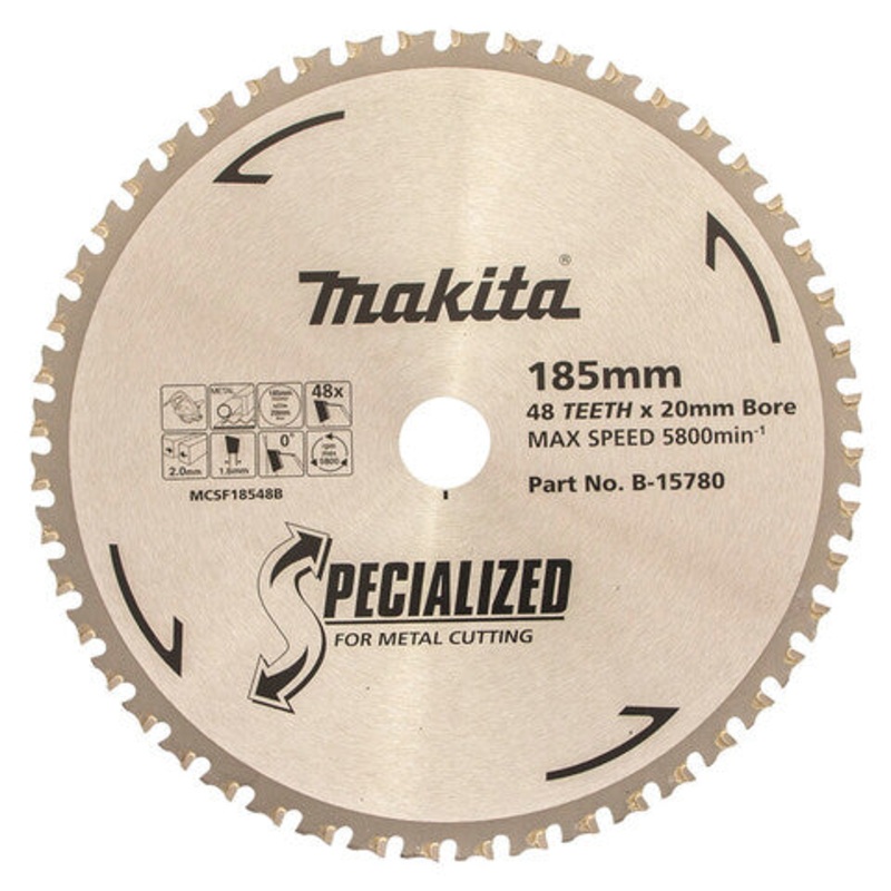 Makita Cold Metal Cutting Saw Blade 185mm #B-15780
