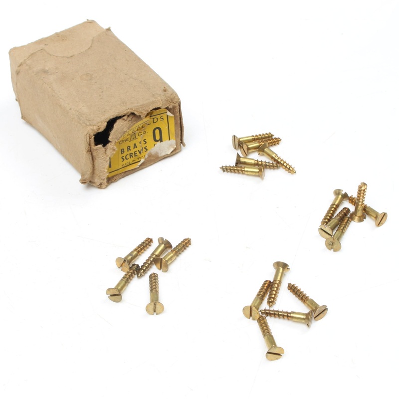 20 x Nettlefolds CSunk Brass Screws  1 x 9