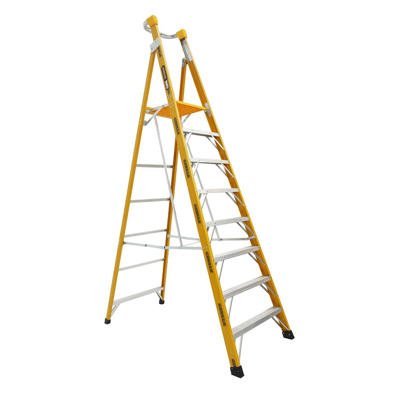 Gorilla Heavy Duty Fibreglass Platform Ladder FPL008-HD (INSTORE PICKUP ONLY)
