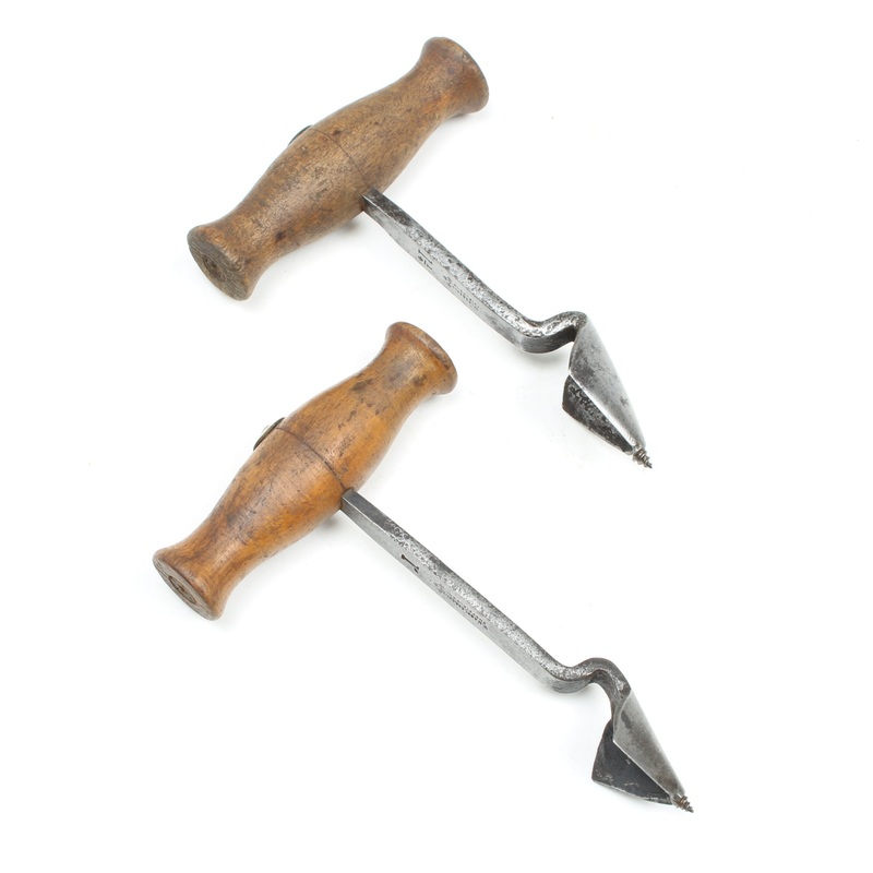 2x Wm Marples Boring Tools  1", 1 1/4 (Beech)