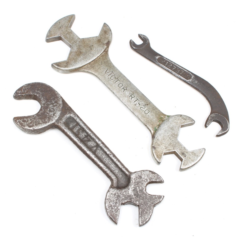 3x Old Spanners / Wrenches