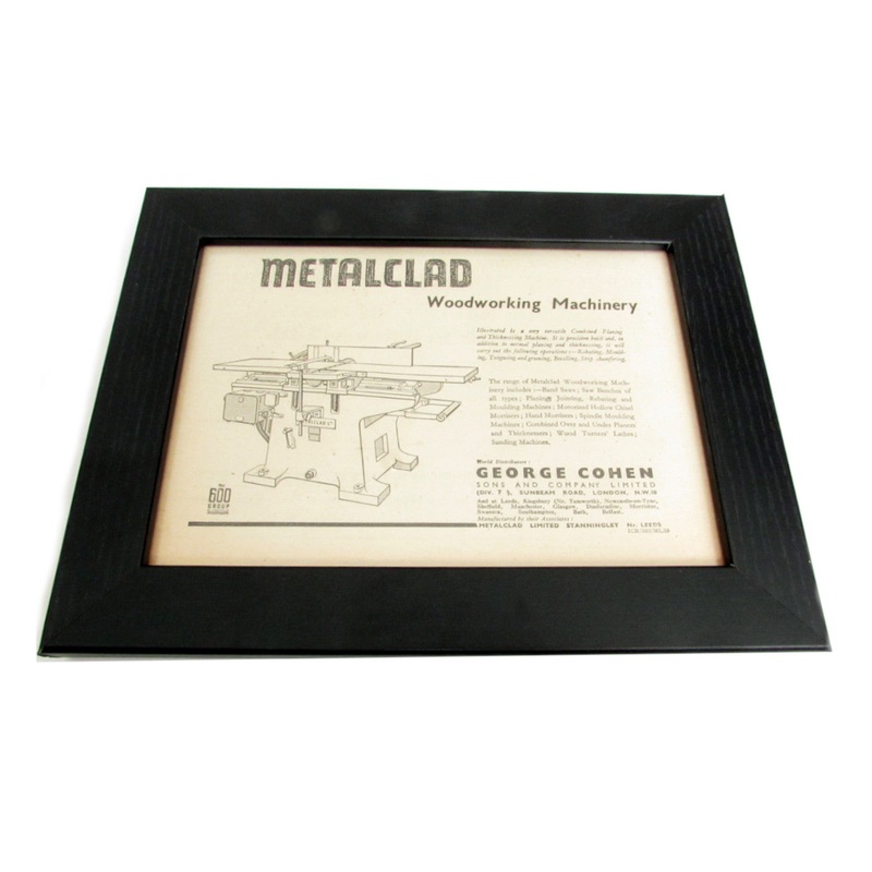1950's Framed Metalclad Picture - Size: A5