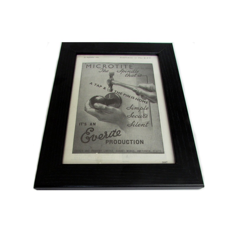 1950's Framed Microtite Picture - Size: A5